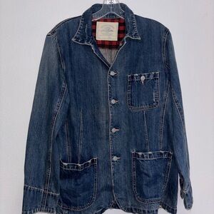Vintage Takeo Kikuchi TSTK Work Clothing Denim Jacket Size Large Men's